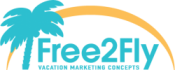 Free2Fly logo - uw vakantiemarketing specialist